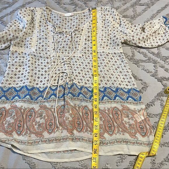 𝅺ALTAR’D State semi sheer boho top size L - Picture 10 of 10